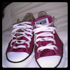 Pink n purple converse